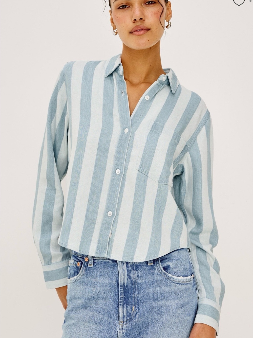 Rails Malin Shirt Ocean Stripe Size M